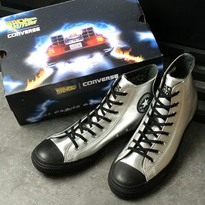 Ro[X CONVERSE Xj[J[ I[X^[ ^C}V nCJbg/obNEgDEUEt[`[ [31316500 HO25] ALL STAR TM HI / BACK TO THE FUTURE Y C V[Y R{ SILVER/BLACK K戵