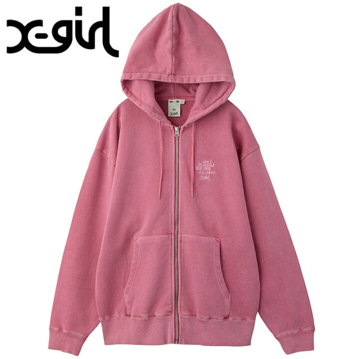 楽天市場】エックスガール X-girl ジップアップスウェットフーディー 