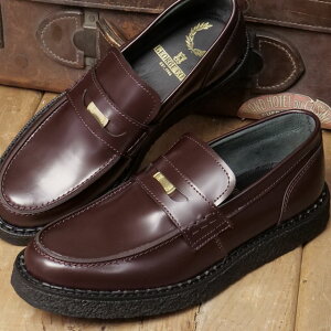 �t���b�h�y���[ FRED PERRY �W���[�W�R�b�N�X �y�j�[���[�t�@�[ ���U�[ [SB1345-597 FW25Q4] GC×FP PENNY LOAFER LEA �����Y�E���f�B�[�X �C �R�C�����[�t�@�[ GEORGE COX �R���{ OXBLOOD ���K�戵�X