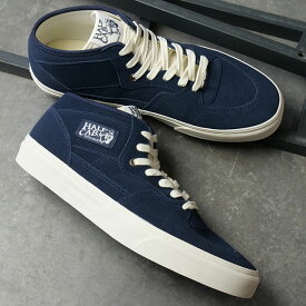 【最大100%ポイントバック】VANS バンズ スニーカー メンズ ハーフキャブ デコン [VN000EATBX9 FW26] Half Cab Decon 靴 ミッドカットシューズ ネイビー SUEDE-NAVY 正規取扱店