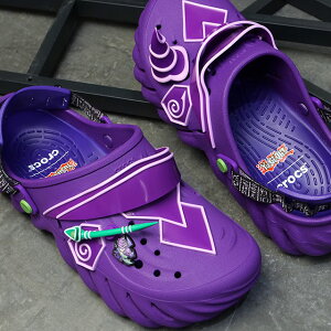 crocs �N���b�N�X �T���_�� �����Y �V�Y�� �u���b�N�E�}�W�V���� �G�R�[�N���b�O [213591-90H FW26] Yu-Gi-Oh! Dark Magician Echo Clog �C �y�� �X���C�h�T���_�� �R���{ �p�[�v�� Multi ���K�戵�X
