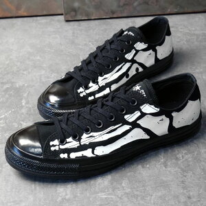 CONVERSE �R���o�[�X �X�j�[�J�[ �����Y �I�[���X�^�[ �G�C�W�h �{�[���v�����g ���[�J�b�g [31319280 FW26Q4] ALL STAR AGED BONEPRINT OX �C �V���[�Y �X�P���g�� �� BLACK ���K�戵�X