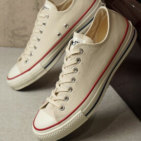 【国産モデル】コンバース キャンバス オールスター J ローカット CONVERSE CANVAS ALL STAR J OX ナチュラルホワイト 靴 （32167710）【e】