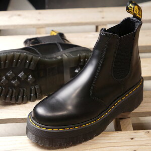 yő100%|CgobNzhN^[}[` Dr.Martens TChSAu[c NAbh |bVh X[X 2976 QUAD POLISHED SMOOTH YEfB[X u[c C BLACK ubNn [24687001 FW19]