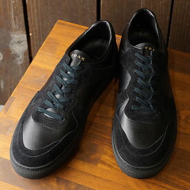 【返品交換送料無料】ヨーク YOAK 国産スニーカー ユリス ULYSE （ SS20） メンズ 日本製 レザーシューズ 靴 BLACK/BLACK ブラック系