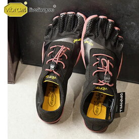 ビブラムファイブフィンガーズ レディース Vibram FiveFingers ジム フィットネス カジュアル向け 5本指シューズ KSO EVO ベアフット Black/Rose 靴 （18W0701 SS18）