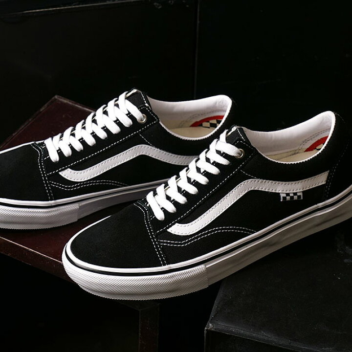 楽天市場 返品 交換可 バンズ Vans スニーカー オールドスクール Skate Old Skool Vn0a5fcby28 Ss21 メンズ レディース スケートボーディング シューズ Black White ブラック系 Shoetime