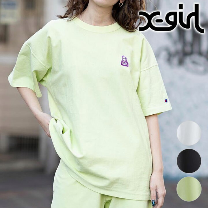 楽天市場 エックスガール X Girl レディース コラボ チャンピオン リバースウィーブ Tシャツ Su22 Champion Reverse Weave S S Tee トップス 半袖 メール便可 Shoetime