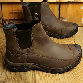 【返品交換送料無料】KEEN キーン サイドゴアブーツ メンズ MENS Anchorage Boot III WP アンカレッジ ブーツ スリー ウォータープルーフ Dark Earth/Mulch 靴 （1017790）