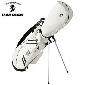 yő100%|CgobN!zpgbN St PATRICK GOLF LfBobO [222-610 SS23] CADDIE BAG YEfB[X 9^ X^h WHT  zCgn