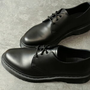 yő100%|CgobNzhN^[}[` Dr.Martens 3z[V[Y m [14345001 SS23] 1461 Mono YEfB[X I[ubN Black Smooth K戵Xytszyez