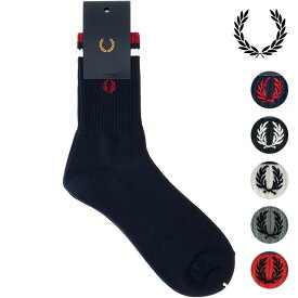 【6/5限定！エントリーで最大100％ポイントバック！】フレッドペリー FRED PERRY ティップド ショートソックス （F19805 SS23） TIPPED SHORT SOCKS メンズ・レディース 靴下 ギフト クルーソックス【メール便可】