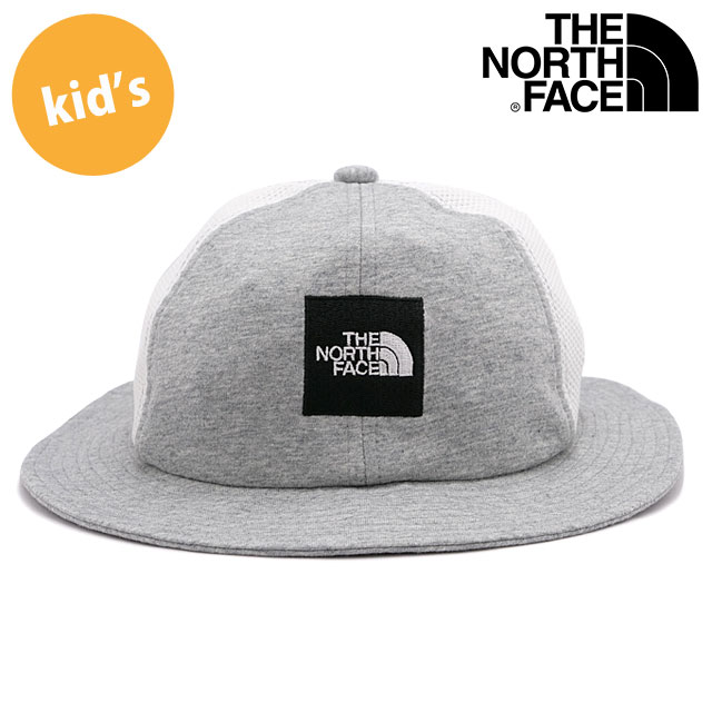 ザ ノースフェイス THE NORTH FACE キッズスクエアロゴメッシュハット （NNJ02002-Z SS23） Kids' Square Logo Mesh Hat 男の子・女の子 TNF 子供用 帽子 アウトドア ミックスグレー