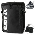 エクストララージ XLARGE カラビナ・サコッシュバッグ付き ボックススタイル バックパック （101231053008 SS23） XLARGE BOX STYLE BACKPACK メンズ・レディース 鞄 リュック デイパック WHITE 黒 ブラック系