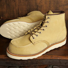 【返品交換送料無料】レッドウィング REDWING メンズ 6インチ クラシックモック （＃8833 ） 6-INCH CLASSIC MOC アイリッシュセッター ワークブーツ ホーソーン・アビレーン ベージュ系