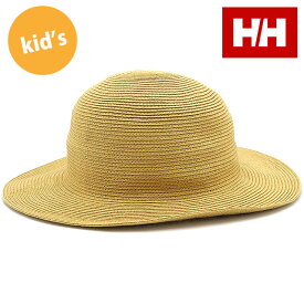 ヘリーハンセン HELLY HANSEN キッズ Kサマーロールハット （HCJ92204-MW SS23） K Summer Roll Hat HH 帽子 子供用 UVカット仕様 麦わら帽子 マリンウッド