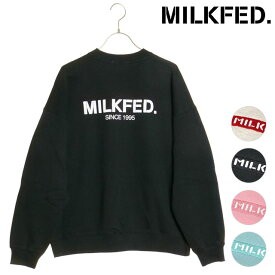 ミルクフェド MILKFED. レディース ベーシックスウェットトップ （103241012003 SS24） BASIC SWEAT TOP トップス トレーナー