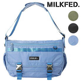 ミルクフェド MILKFED. ロゴプレート メッセンジャーバッグ （103241053006 SS24） LOGO PLATE MESSENGER BAG メンズ・レディース 鞄 ショルダーバッグ