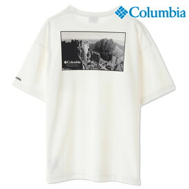 コロンビア Columbia メンズ ミラーズクレストグラフィックショートスリーブティー （PM0795-125 SS24） Millers Crest Graphic SS Tee トップス 半袖Tシャツ ポケットTee クルーネック UVカット 吸湿速乾機能 Sea-Salt