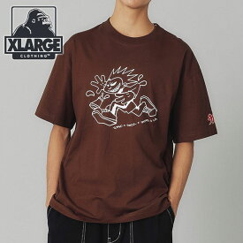 エクストララージ XLARGE メンズ グラフィティキッズ ショートスリーブティー （101241011008 SS24） GRAFFITI KIDS S/S TEE x-large エックスラージ トップス Tシャツ 半袖 BROWN