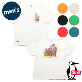 チャムス CHUMS メンズ チャムスデパートTシャツ （CH01-2353 SS24） CHUMS Depart T-Shirt トップス 半袖 クルーネック コットンTee 【メール便可】