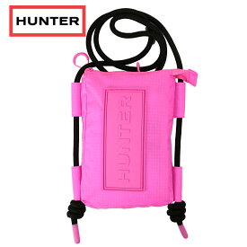 【先着でバッグラバータグプレゼント！】ハンター HUNTER トラベルリップストップフォンポーチ （UBP1514NRS-HIK SS24） travel ripstop phone pouch メンズ・レディース 鞄 ショルダーバッグ highlighter-pink 【メール便可】