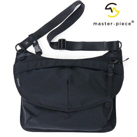 【6/5限定！エントリーで最大100％ポイントバック！】マスターピース master-piece フェイス メッセンジャーバッグ （02872-010 SS24） face メンズ・レディース 鞄 日本製 ボディバッグ ワンショルダー BLACK