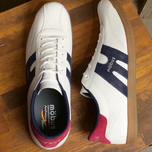 �y�ő�100%�|�C���g�o�b�N!�z���[�u�X mobus �����Y �X�j�[�J�[ �j���[�~�����X�^�[ [M-2101T-1080 SS24] NEW MUNSTER �C ���[�J�b�g WHITE/NAVY/DK.RED