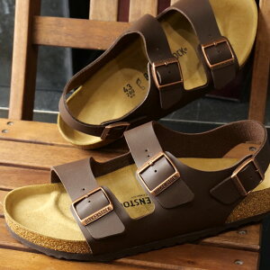 yő100%|CgobN!zrPVgbN BIRKENSTOCK T_ ~m rRt[ [34701/34703 SS24] MILANO BS YEfB[X hCc RtH[gT_ NT_ DARK-BROWN | BIR