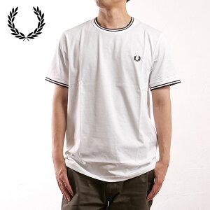 �t���b�h�y���[ FRED PERRY �����Y �c�C�� �e�B�b�v�h T�V���c [M1588-100/M1588V-100] �t���b�h�E�y���[ FREDPERRY TWIN TIPPED T-SHIRT �g�b�v�X ���� WHITE �y���[���։z ���K�戵�X
