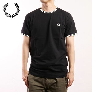 �y�ő�100%�|�C���g�o�b�N�zFRED PERRY �t���b�h�y���[ �����Y �c�C�� �e�B�b�v�h T�V���c [M1588-102/M1588V-102] �t���b�h�E�y���[ FREDPERRY TWIN TIPPED T-SHIRT �g�b�v�X ���� BLACK �y���[���։z ���K�戵