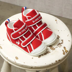 ルコック le coq sportif 子供用スニーカー LCS シャルル [QL5WJC51RW SS25] LCS CHARLES ベビー インファント 靴 キッズ シューズ F レッド/ホワイト 正規取扱店【ts】【e】