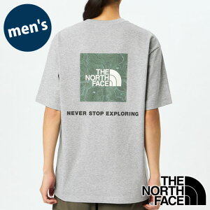 �U�E�m�[�X�E�t�F�C�X THE NORTH FACE �V���[�g�X���[�u�o�b�N�X�N�G�A�g���o�[�X���S�e�B�[ [NT32543-Z SS25] S/S Back Square Traverse Logo Tee �����Y TNF ����T�V���c �~�b�N�X�O���[ �y���[���։z ���K