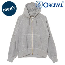 【最大100%ポイントバック!】オーシバル ORCIVAL ジップフーディー [OR-C0427 SS25] ZIP HOODIE 日本製 メンズ トップス スウェット ジップアップパーカー HEATHER-GREY 正規取扱店
