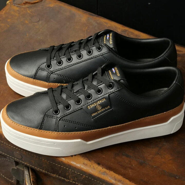 conqueror shoes コンカラー シューズ チェスター 902 SS25 CHESTER メンズ 靴 撥水 スニーカー カジュアルシューズ BLACK 正規取扱店 Shoetime アウトフィットストア