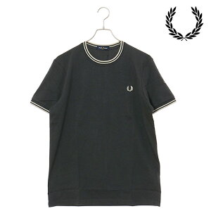 �y20%OFF/SALE�z�y���X�g1���z�t���b�h�y���[ FRED PERRY �����Y �c�C�� �e�B�b�v�h T�V���c [M1588-V56 SS25]�@�t���b�h�E�y���[ FREDPERRY TWIN TIPPED T-SHIRT �g�b�v�X ���� ANCHR-GRY/OATML �y���[���։z ���K