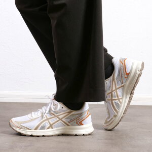 yő100%|CgobNzAVbNX X|[cX^C ASICS SportStyle Xj[J[ WO100S [1203A684-101 SS25] JOG 100S fB[X C V[Y tbgEFA Wpuh WHITE/GREIGE K戵