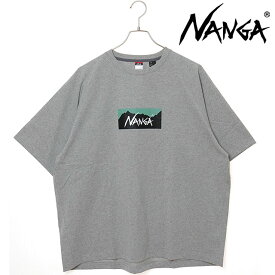 【最大100%ポイントバック】NANGA ナンガ エコハイブリッド ボックスロゴ ルーズフィットTシャツ [N2500-1M025Z SS25] ECO HYBRID BOX LOGO LOOSE FIT TEE メンズ トップス 半袖 アウトドア L.GRY 正規取扱店