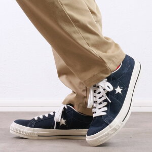 Ro[X CONVERSE Xj[J[ X^[ XG[h [35200862 SS25] ONE STAR SUEDE Y C V[Y NAVY K戵Xytszyez