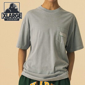 エクストララージ XLARGE ケミカルウォッシュ アドレス ショートスリーブポケットTシャツ [101252011013 SU25] CHEMICAL WASH ADDRESS S/S POCKET TEE メンズ x-large エックスラージ トップス カットソー 半袖 GREY 【メール便可】 正規取扱店【ts】【e】