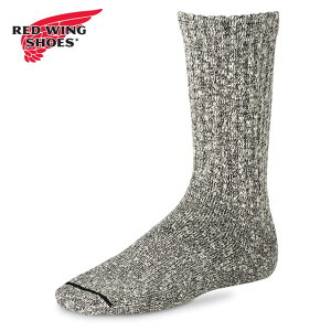 bhEBO REDWING Rbguh }[ON[ [97167/97644] COTTON BLEND MARL RAGG CREW Y C u[c\bNX Made in USA red wing BLACK/WHITE y[։z K戵X