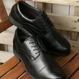 �y�ő�100%�|�C���g�o�b�N!�z���b�N�|�[�g ROCKPORT �����Y �L���b�v�g�D �h���X���U�[ [ML0034 SS25] Cap toe �C �r�W�l�X�V���[�Y �J�W���A�� �h�� �y�� Black ���K�戵�X