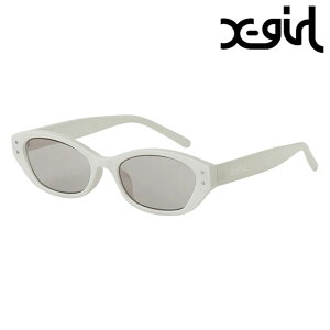 �y40%OFF/SALE�zX-girl �G�b�N�X�K�[�� �t�H�b�N�X�t���[�� �T���O���X [105251054024 SS25] FOX FRAME SUNGLASSES ���f�B�[�X UV�J�b�g �В��P�[�X�t�� �y�� WHITE ���K�戵�X�yts�z�ye�z
