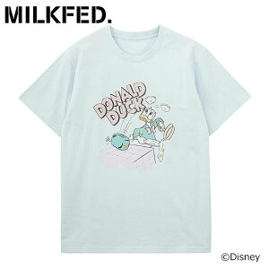~NtFh MILKFED. hih_bN / NbLO V[gX[uTVc [103252011024 SS25SPOT] DONALD DUCK / COOKING S/S TEE fB[X gbvX Jbg\[  Disney fBYj[ LtBLUE y[