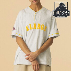 エクストララージ XLARGE ベースボール ショートスリーブTシャツ [101252011031 SU25] BASEBALL S/S TEE メンズ x-large エックスラージ トップス カットソー 半袖 ASH 正規取扱店【ts】【e】