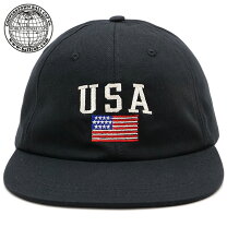 MADE IN USA90sPOLO SPORTキャップ星条旗刺繍青黒 