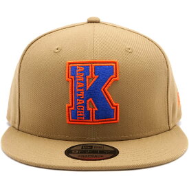 ニューエラ キャップ NEW ERA CAP かまいたち [14667300 SS25] 9FIFTY KAMAITACHI COLLEGE メンズ・レディース 帽子 サイズ調整可能 カーキ 正規取扱店【ts】【e】