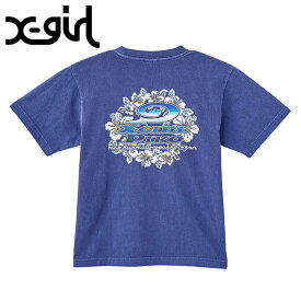 エックスガール X-girl ピコ コラボ ショートスリーブTシャツ [105252011043 SS25SPOT] X-girl×PIKO S/S TEE レディース xgirl トップス 半袖 NAVY 【メール便可】 正規取扱店【ts】【e】