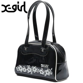 エックスガール X-girl ピコ コラボ ハンドバッグ [105252053015 SS25SPOT] X-girl×PIKO HAND BAG レディース xgirl 鞄 ボストンバッグ BLACK 正規取扱店【ts】【e】