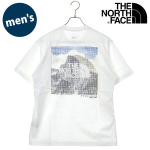 �U�E�m�[�X�E�t�F�C�X THE NORTH FACE T�V���c �����Y �V���[�g�X���[�u�n�[�t�h�[���f�W�^���X�N�G�A���S�e�B�[ [NT32657-W SS26] S/S Half Dome Digital Square Logo Tee ���j�Z�b�N�X ���� �z������ �z���C�g 